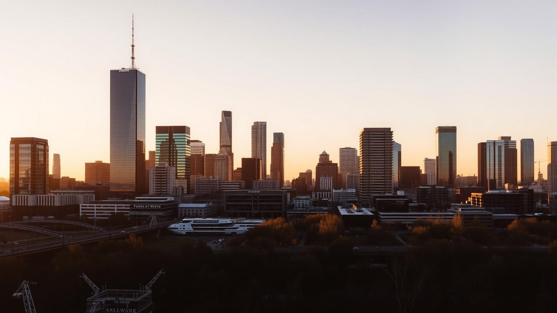 Melbourne city skyline at sunset, home of Charter Point Finance
